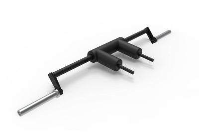 Pre Order - Expected Late May | PRO Olympic Safety Squat Bar (Black/Silver - Hard Chrome Sleeves - Bearings)