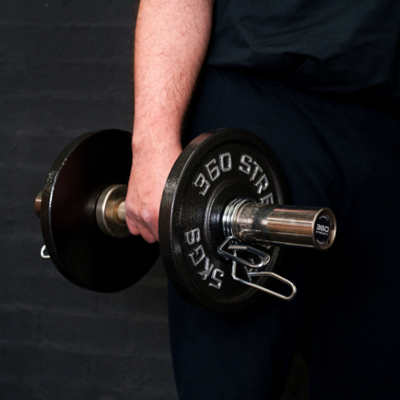 Loadable Olympic Dumbbells (Pair - Nickel - Bushing)