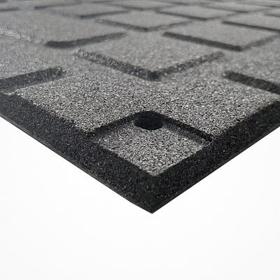 Pre Order Expected Early Sept | 20mm EPDM Impact Rubber Gym Flooring - Black - with Connectors