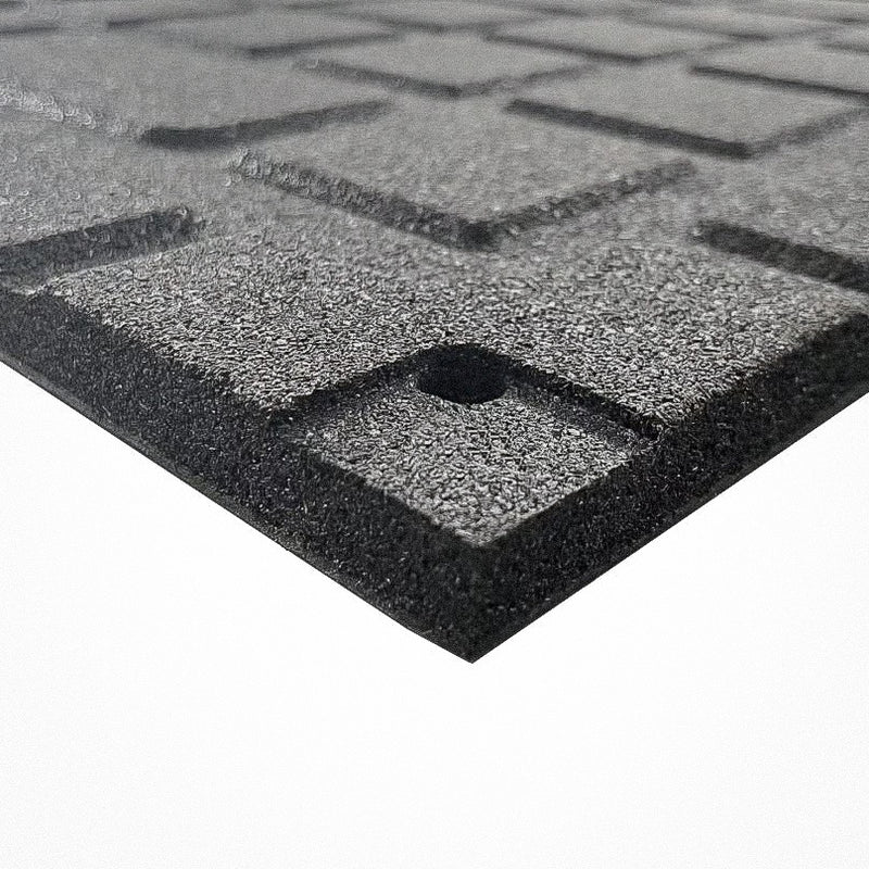 Pre Order Expected Early Sept | 20mm EPDM Impact Rubber Gym Flooring - Black - with Connectors