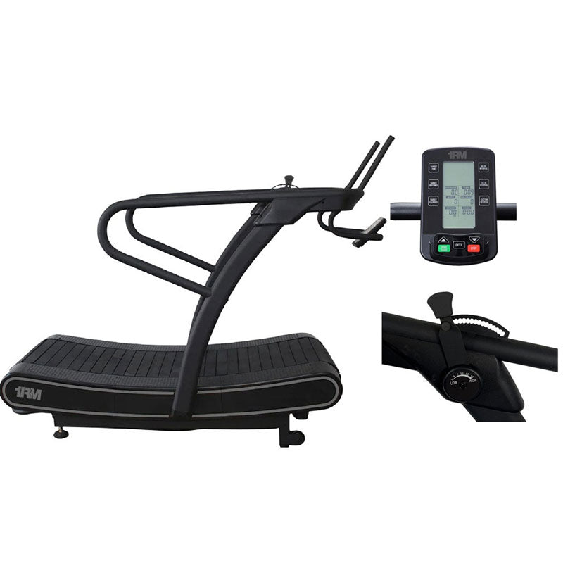 Pre Order Expected Mid October | 1RM Curved Runner Treadmill - Magnetic Resistance