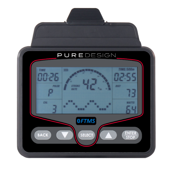 Pure Design Commercial Ski Trainer with Floor Stand