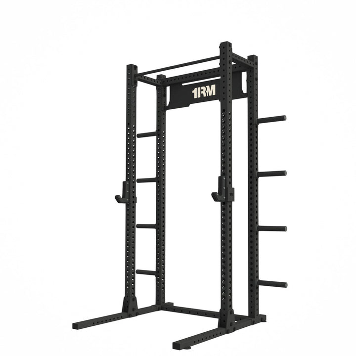 Commercial Squat Rack with Single Chin Storage| Little Bloke Fitness