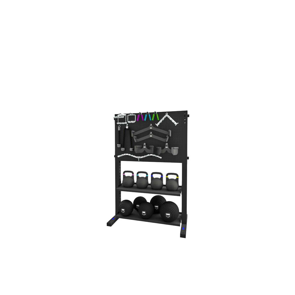 Gym Equipment Storage System with Pegboard | Little Bloke Fitness