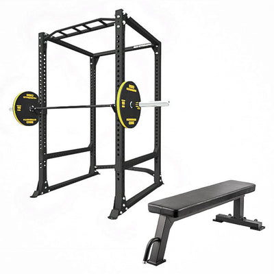 360 Strength Power Rack + Flat Bench Package