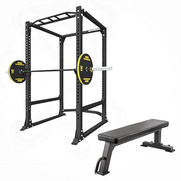 360 Strength Power Rack Flat Bench Package
