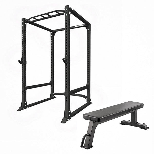 360 Strength Power Rack + Flat Bench Package