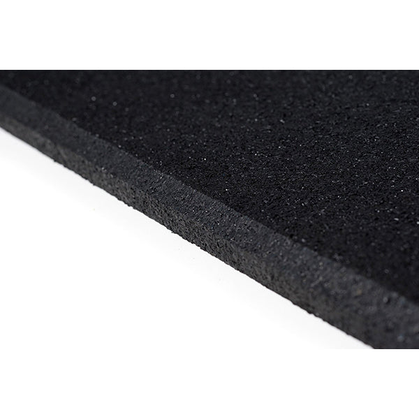 Fire Rated 15mm Rubber Gym Flooring Black