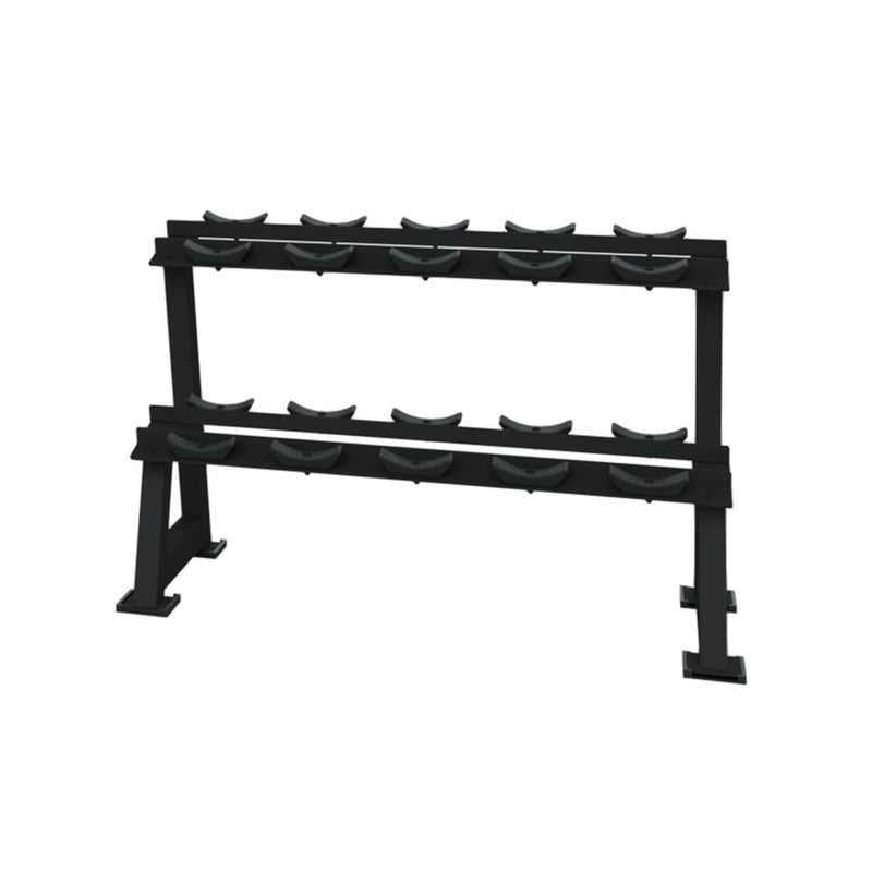 Pre Order - Expected Mid August | Round Head Dumbbell 2-Tier Single Bay Storage Rack