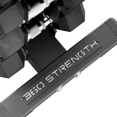 1-10kg Rubber Hex Dumbbell Set WITH Compact Rack Image 6