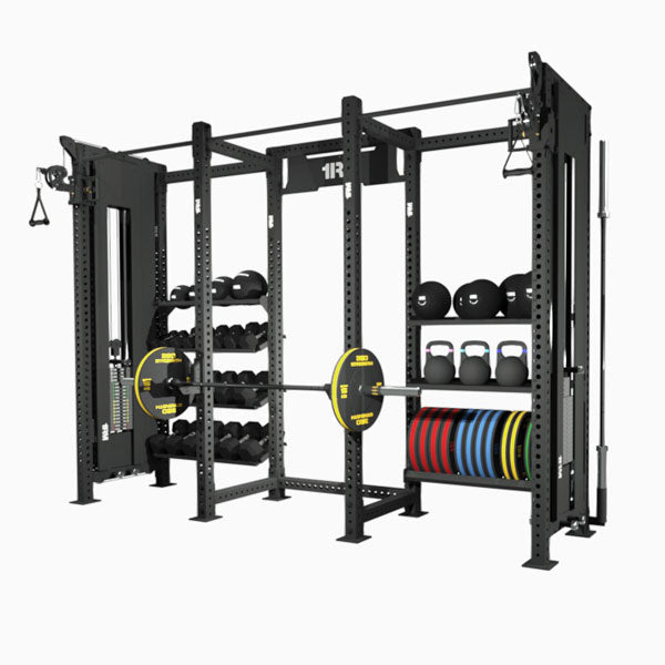 Commercial Power Rack with Cable Stations Little Bloke Fitness