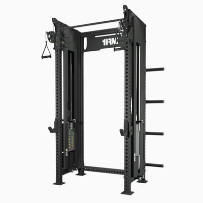 1RM Ebony Functional Trainer Rack with Plate Storage