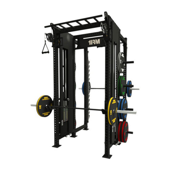 Smith Machine Ball Rack Functional Rack & Smith Machine Combo w Storage | Little Bloke Fitness