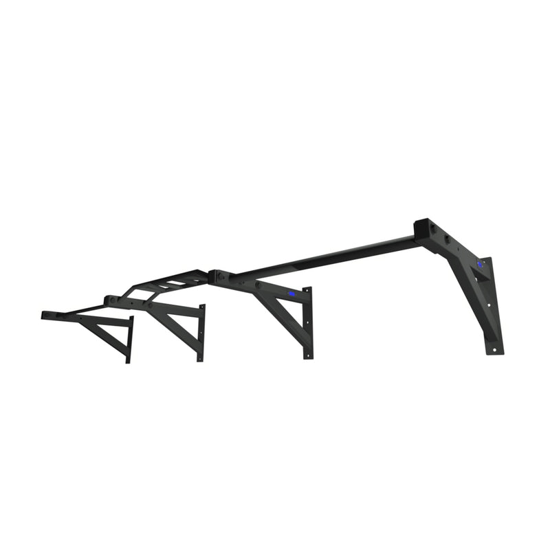 1RM Wall-Mounted Triple Chin-Up Bar - Single, Fat and Multi-Grip | Commercial