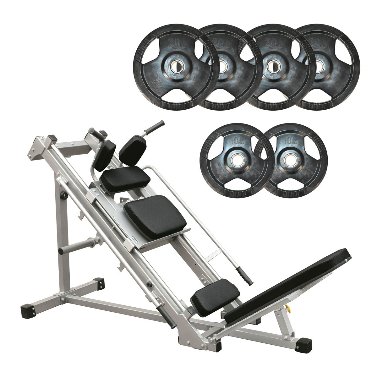 170kg Integrated Bumpers & Olympic Barbell Set