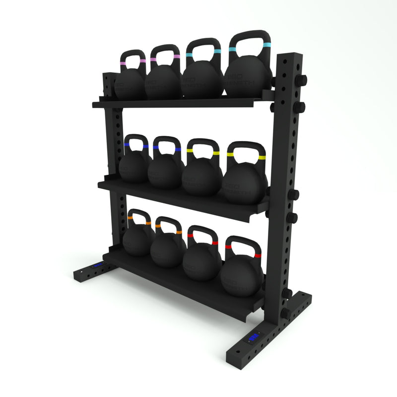 Kettlebell Set Rack 1RM 3-Tier Kettlebell Storage Rack | Little Bloke Fitness