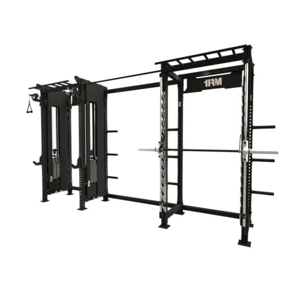 Adjustable Smith Rack Functional Rack & Smith Machine Combo Side by Side | Little Bloke Fitness