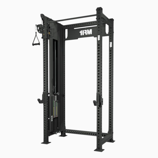 Commercial Power Rack w Built-In Cable Machine | Little Bloke Fitness