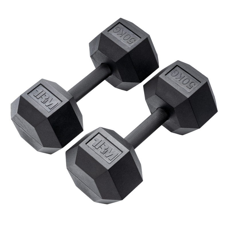 Pro Rubber Hex Dumbbells Image 31