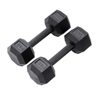 Pro Rubber Hex Dumbbells Image 9