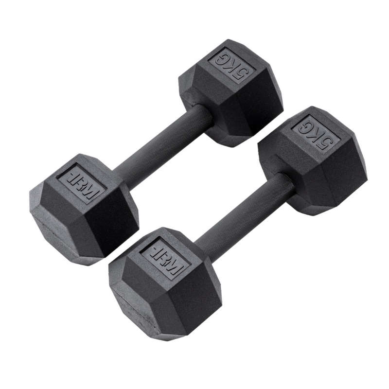 Pro Rubber Hex Dumbbells Image 9