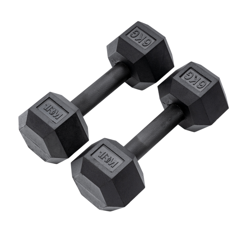 Pro Rubber Hex Dumbbells Image 10