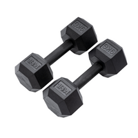 Pro Rubber Hex Dumbbells