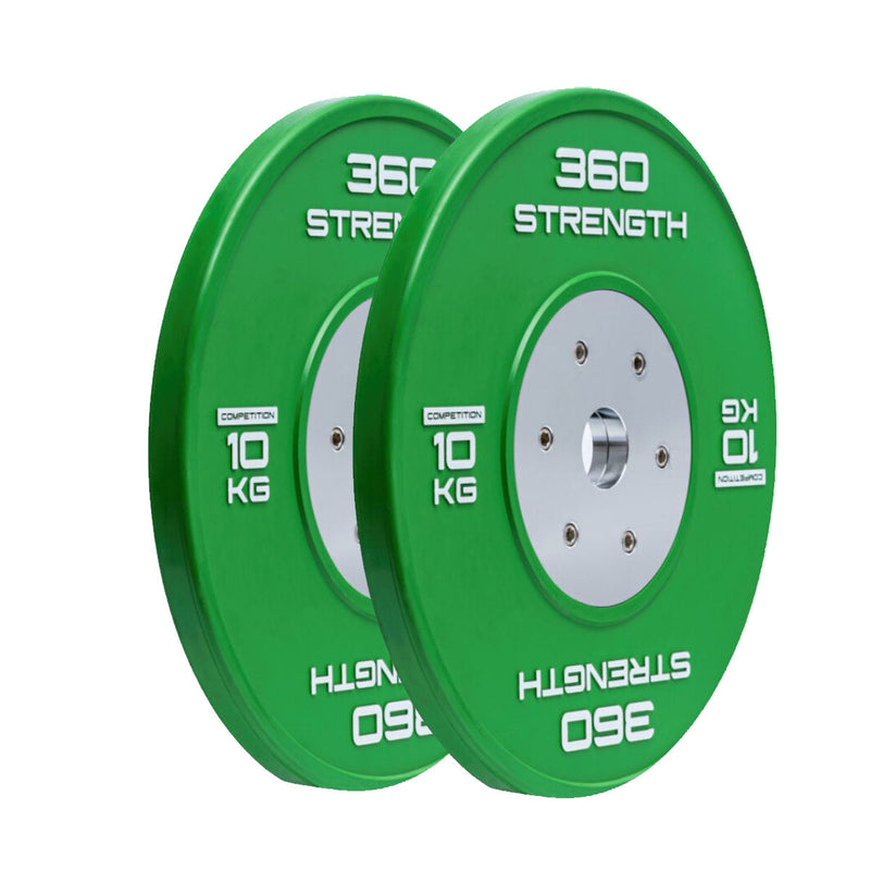 10kg Calibrated Competition Bumper Plate (Pair)