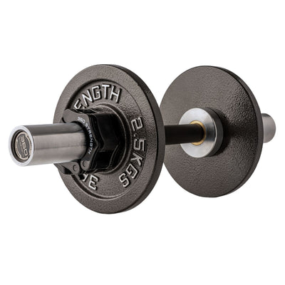 PRO Loadable Olympic Dumbbells (Pair - Hard Chrome - Bearing)