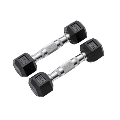 Classic Rubber Hex Dumbbells (All Sizes) Image 10