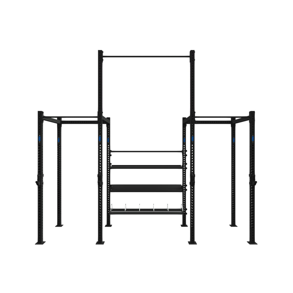 1RM Double Cell Free Standing Rig with High Bridge & Storage | Little ...