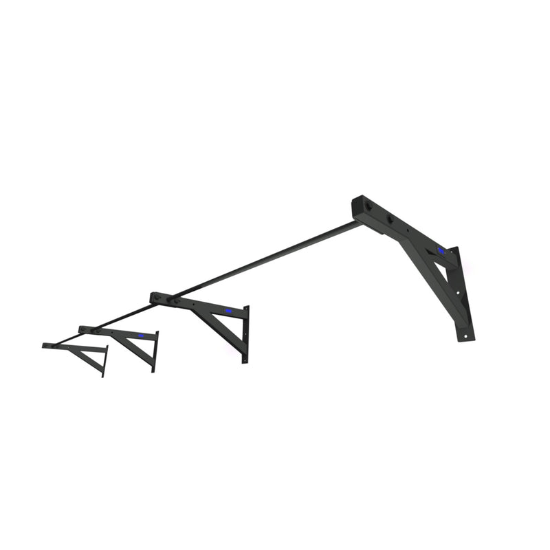 1RM Wall-Mounted Triple Single Chin-Up Bar - Long | Commercial