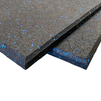 15mm Classic Rubber Gym Flooring Blue Fleck