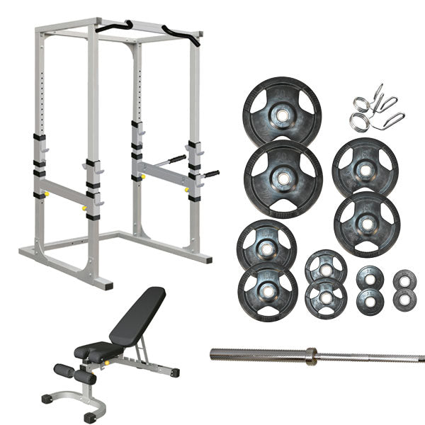 Impulse Power Rack, FID Bench & 128kg Olympic Package