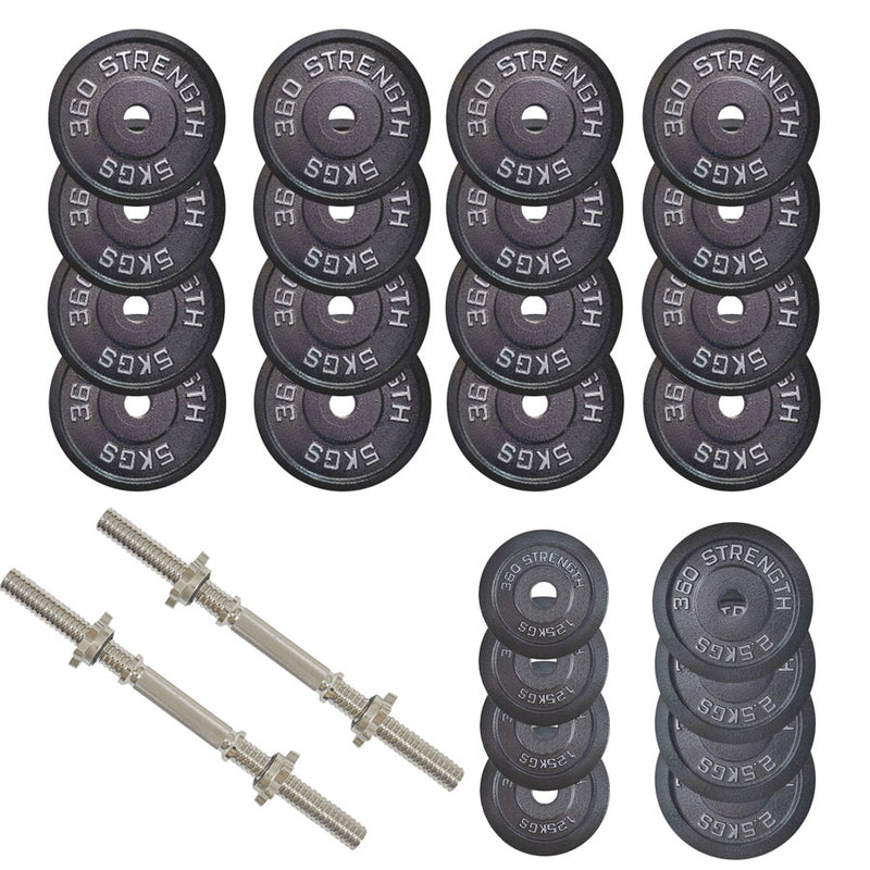 100kg Standard Dumbbell & Weights Package