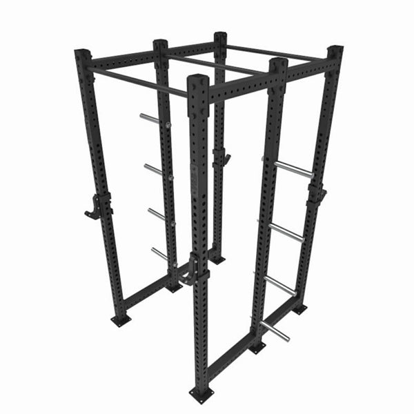 1RM Obsidian Double Compact Power Rack with Storage | Commercial