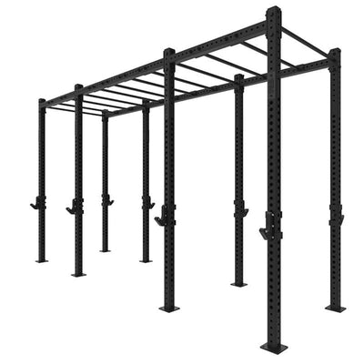 1RM Double Free Standing Rig, Wide with Monkey Bars