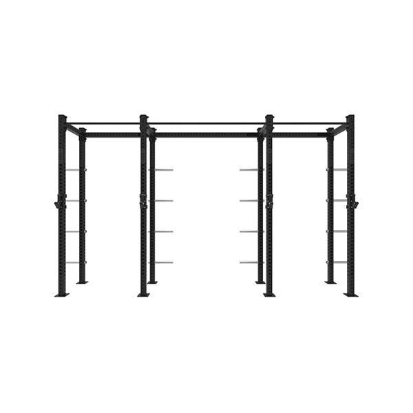 Single Double Rig 1RM Double Compact Free Standing Rig w Storage. Little Bloke Fitness.