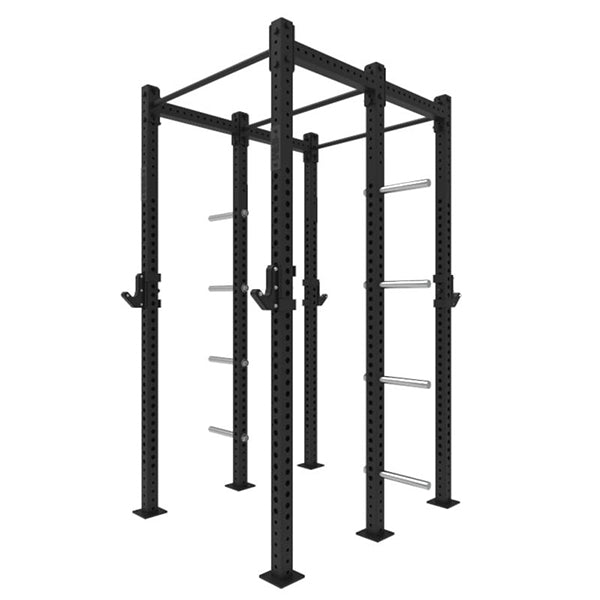 2 Inch Lean Rig 1RM Compact Free Standing Double Rig w Storage. Little Bloke Fitness.