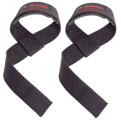 Harbinger Padded Cotton Lifting Straps BLACK 21 inch