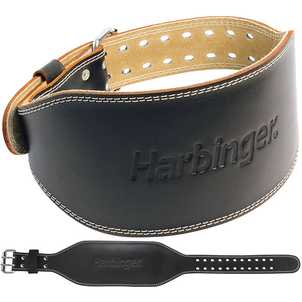 Harbinger Mens 6 inch Padded Leather Lifting Belt