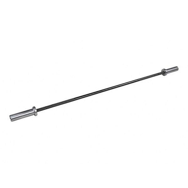 PRO Olympic 10kg Barbell (Hard Chrome - Black/Silver - Bearings)