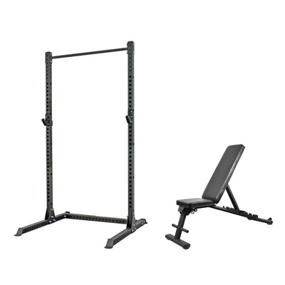 360 Strength Squat Rack, FID Bench & 128kg Olympic Package