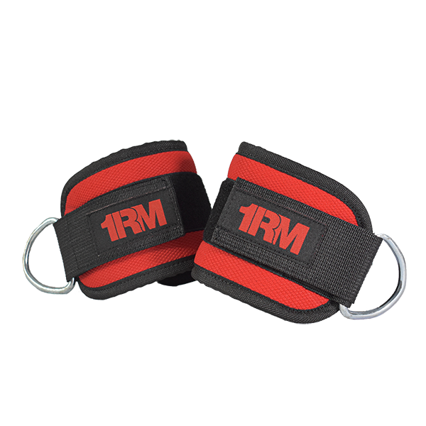 1RM Ankle Straps - Red (PAIR)