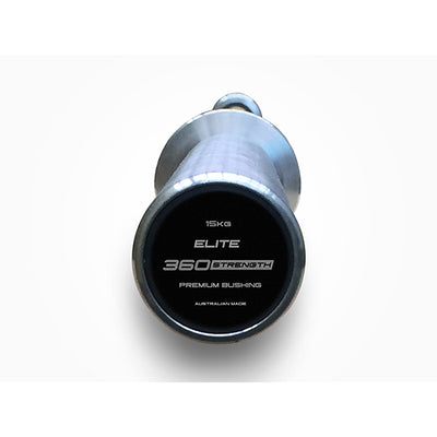 ELITE Olympic 15kg Barbell - Australian Made (Bronze Bushing - Black Silver) Image 2