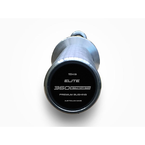 ELITE Olympic 15kg Barbell - Australian Made (Bronze Bushing - Black Silver) Image 2
