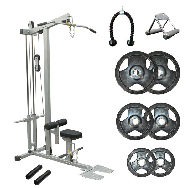 170kg Integrated Bumpers & Olympic Barbell Set