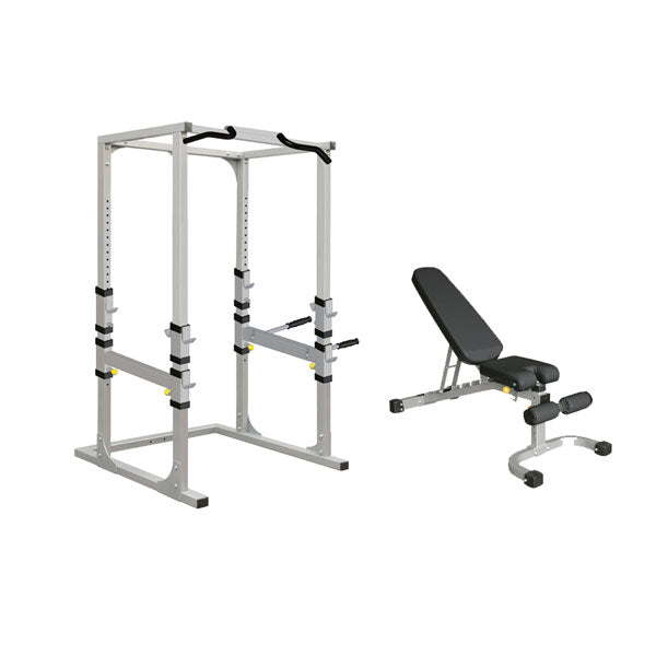 Impulse Heavy Duty Power Rack and FID Bench | Little Bloke Fitness
