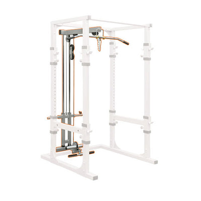 Impulse Light Commercial Power Rack with Lat pulldown