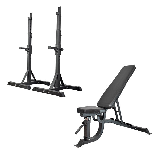 360 Strength PRO Squat Stands and FID Bench